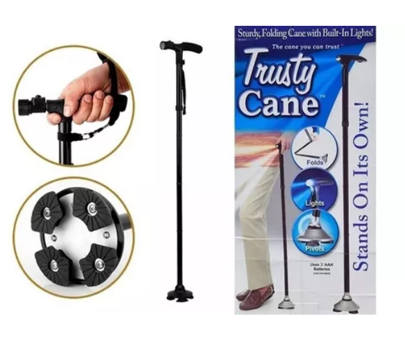 Baston Trusty Cane Plegable Con Linterna